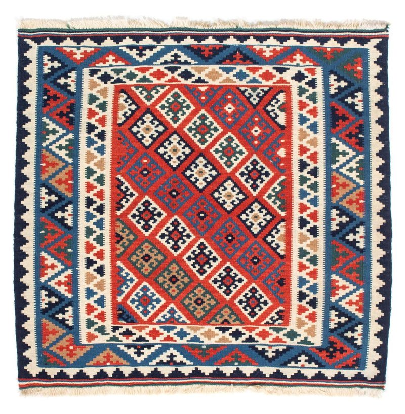 Tapis Kelim - Oriental carré  - 103 x 100 cm - multicolore