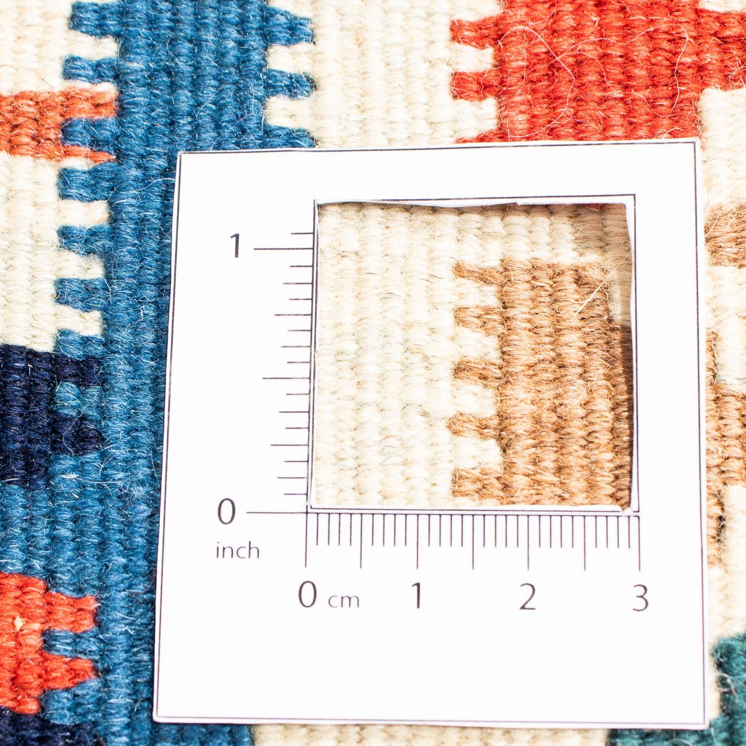 Tapis Kelim - Oriental carré  - 103 x 100 cm - multicolore