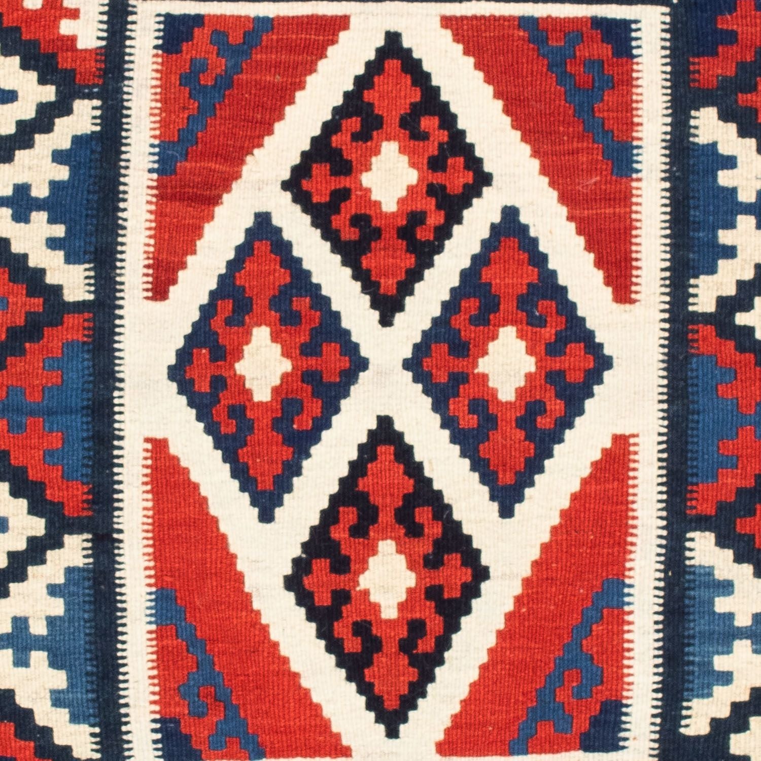 Tapis Kelim - Oriental carré  - 100 x 100 cm - rouge