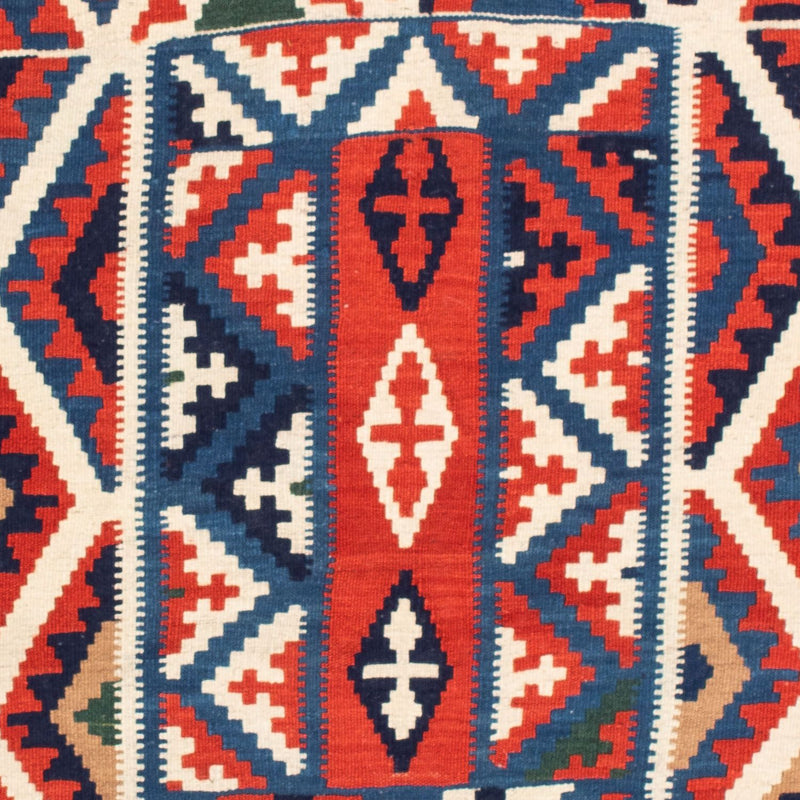 Kelim Teppich - Oriental 111 x 105 cm - rot