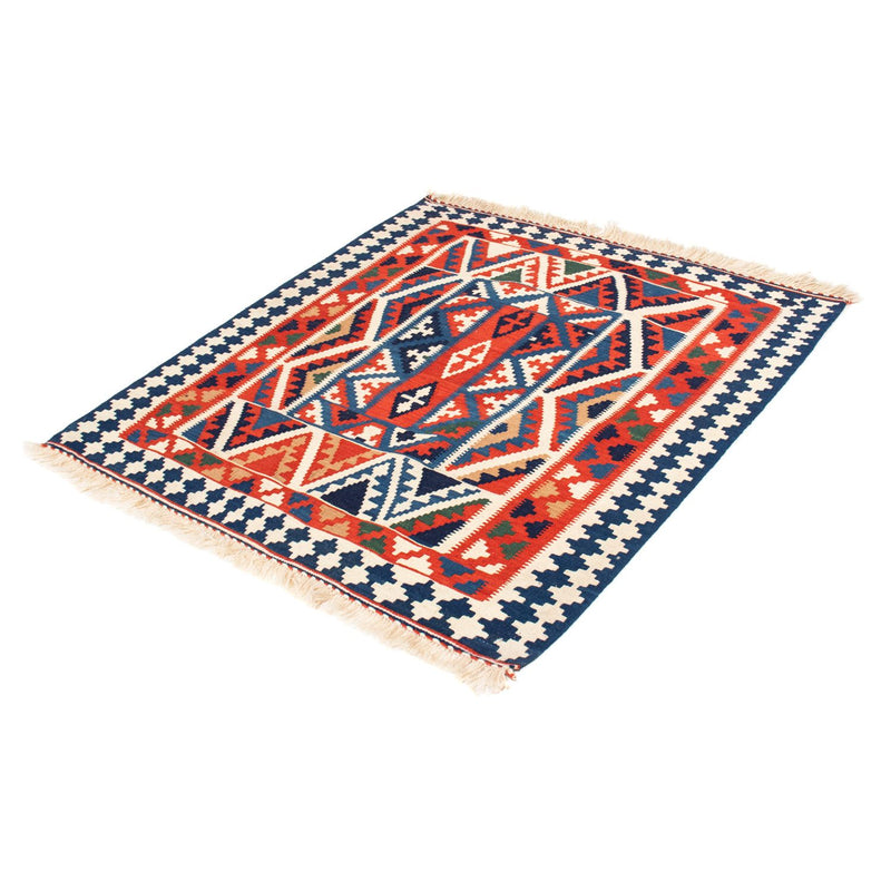 Kelim Teppich - Oriental 111 x 105 cm - rot