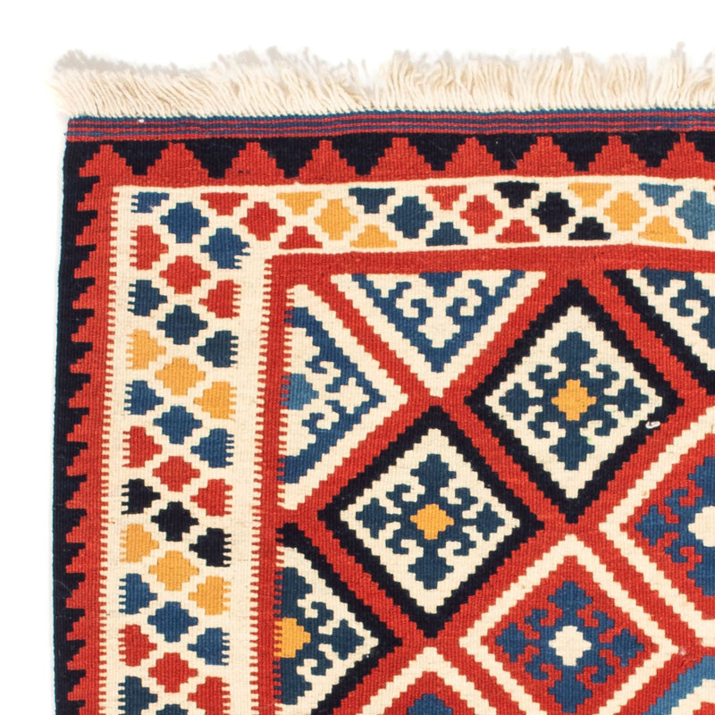 Tapis Kelim - Oriental carré  - 106 x 105 cm - rouge