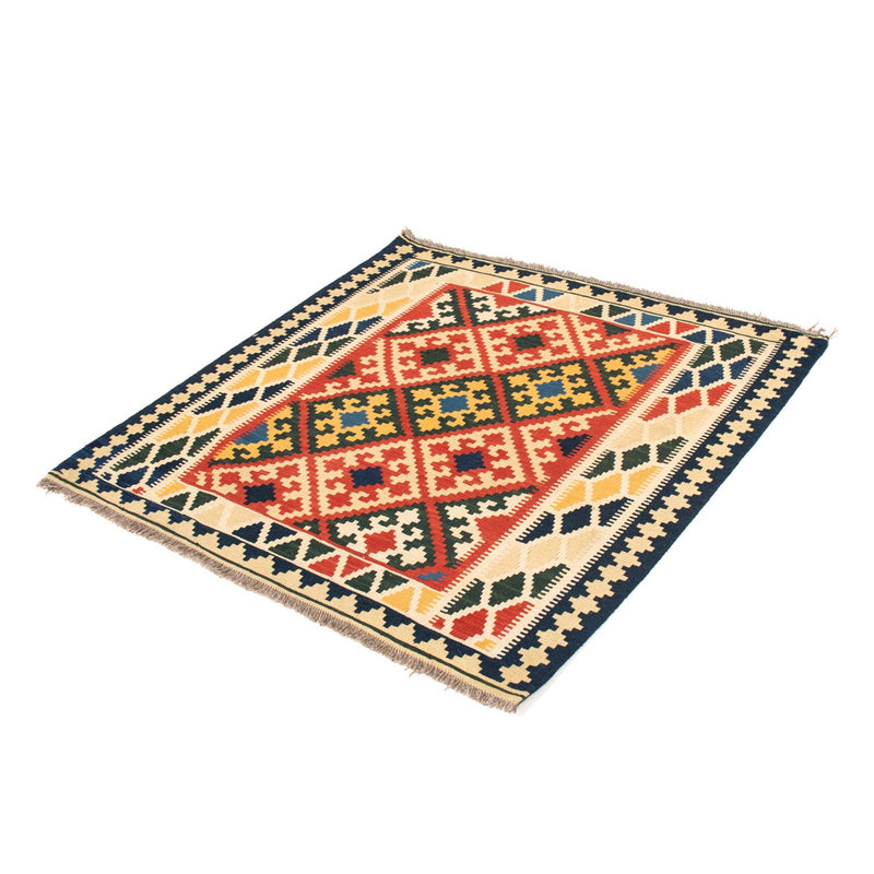 Tapis Kelim - Oriental carré  - 103 x 101 cm - beige