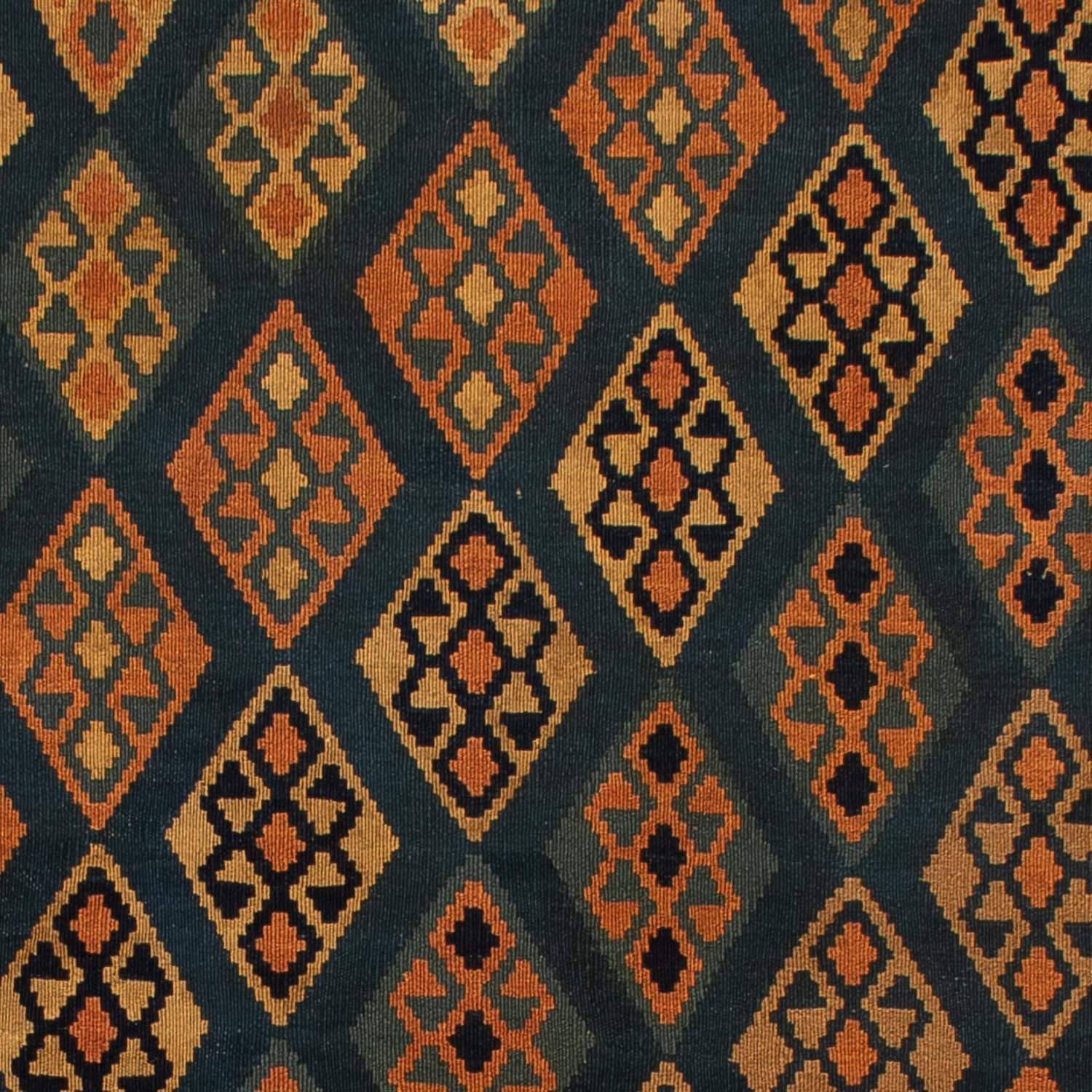 Tapis Kelim - Oriental - 195 x 157 cm - bleu foncé