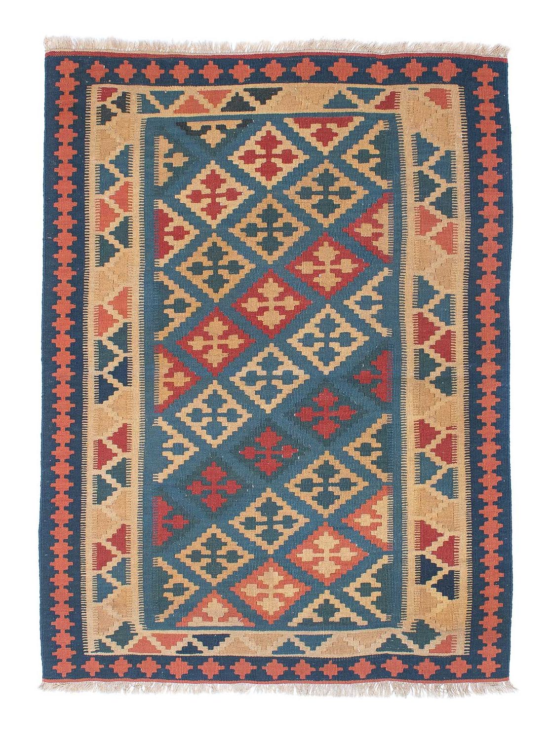 Tapis Kelim - Oriental - 168 x 118 cm - bleu