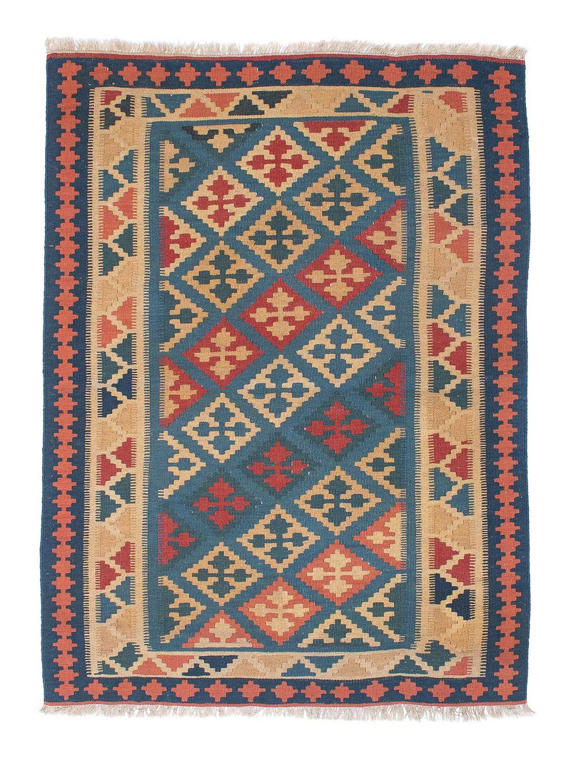 Tapis Kelim - Oriental - 168 x 118 cm - bleu