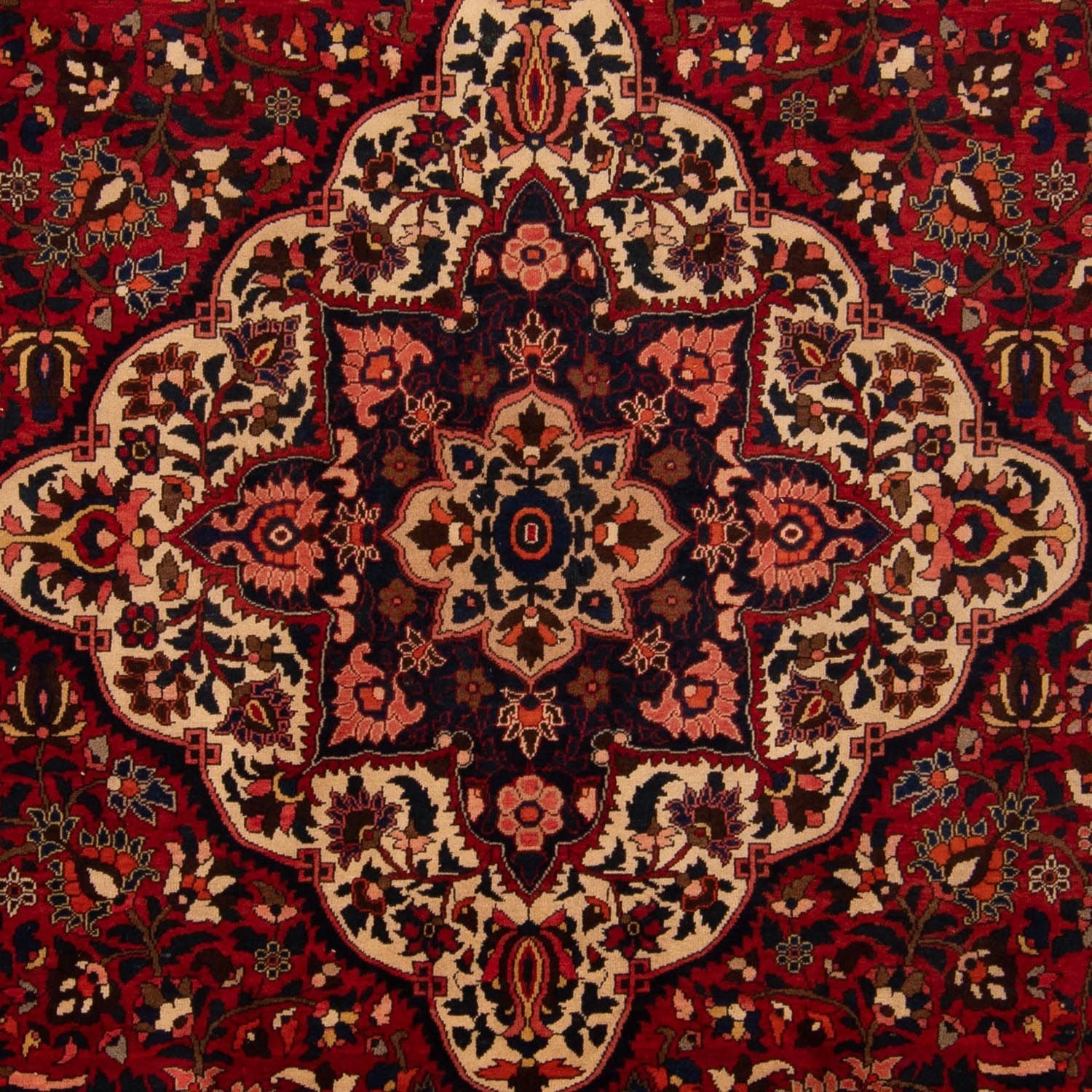 Tapis persan - Nomadic - 365 x 263 cm - rouge foncé