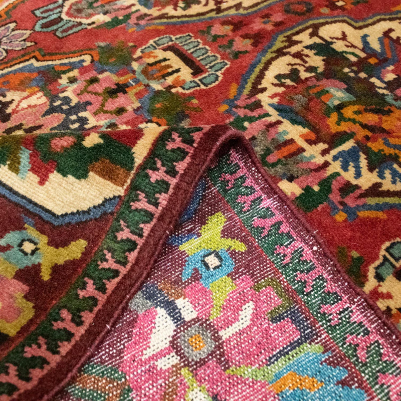 Tapis persan - Nomadic - 200 x 128 cm - rouge foncé