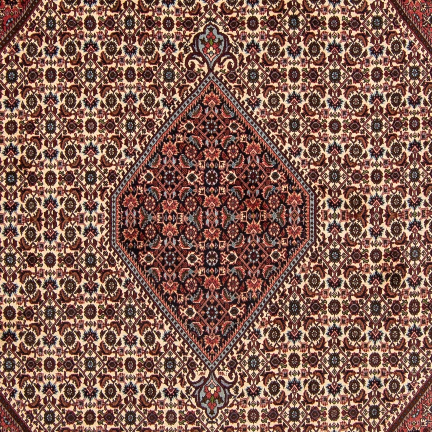 Tapis persan - Bidjar - 343 x 252 cm - rouge foncé