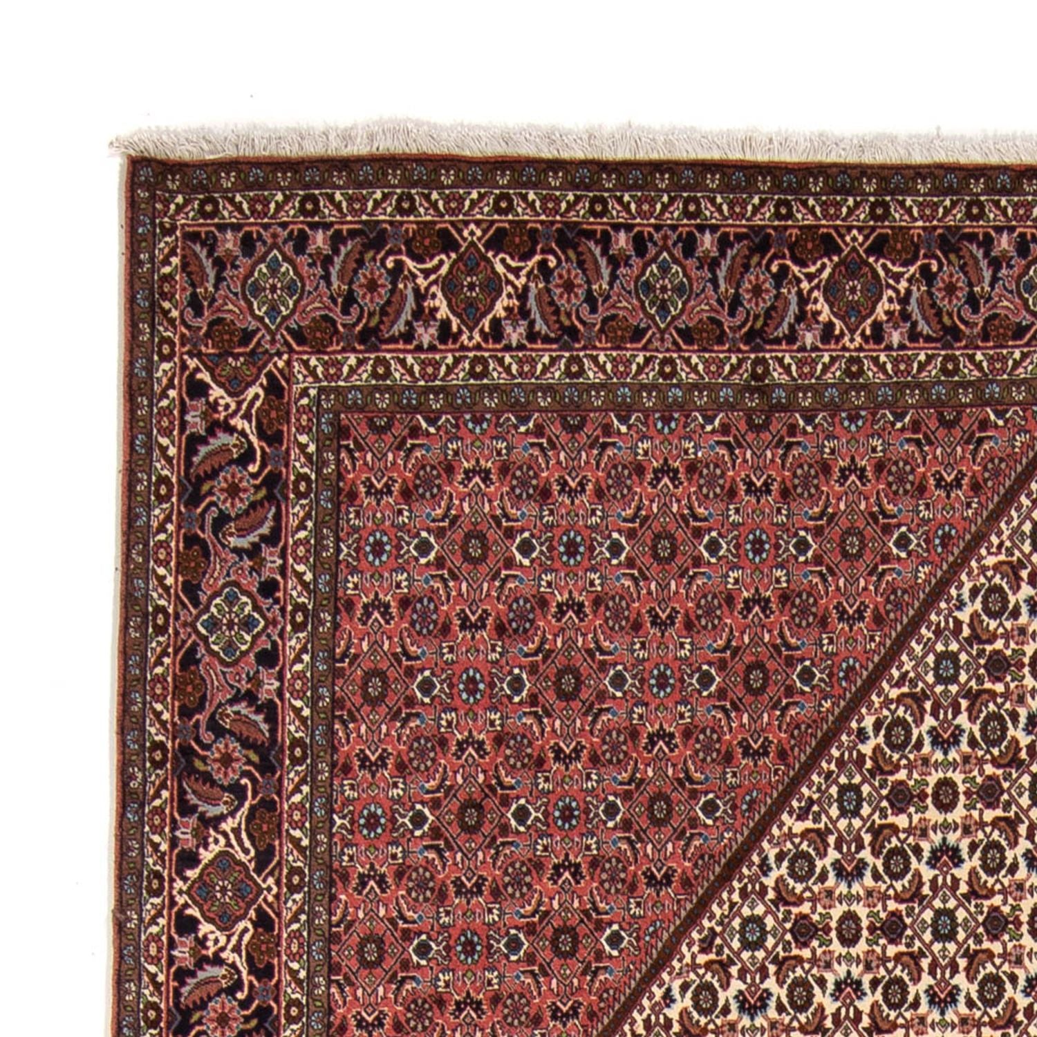 Tapis persan - Bidjar - 343 x 252 cm - rouge foncé