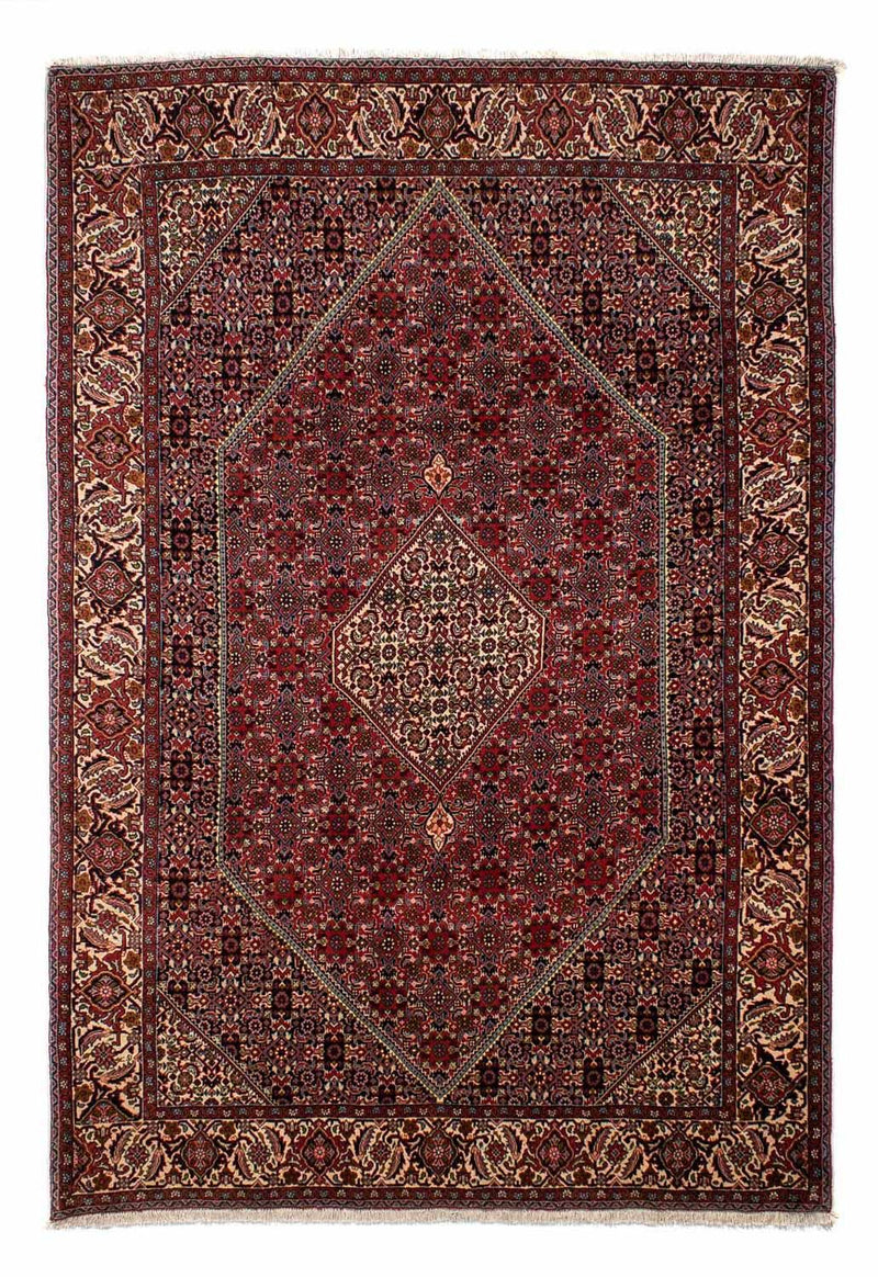 Tapis persan - Bidjar - 290 x 206 cm - rouge foncé