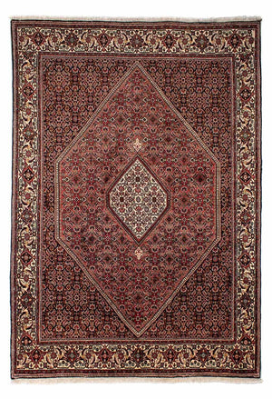 Tapis persan - Bidjar - 292 x 200 cm - rouge foncé