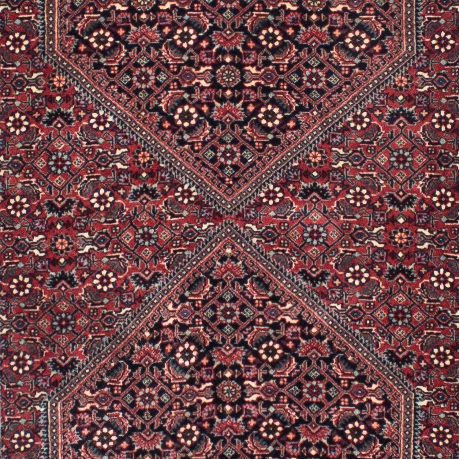Tapis de couloir Tapis persan - Bidjar - 288 x 84 cm - rouge