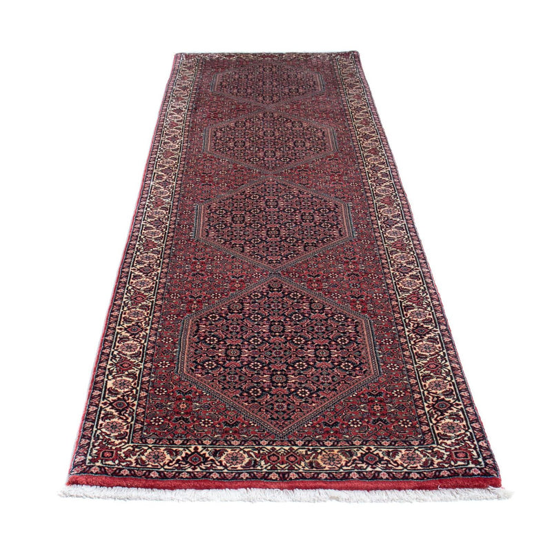 Tapis de couloir Tapis persan - Bidjar - 288 x 84 cm - rouge