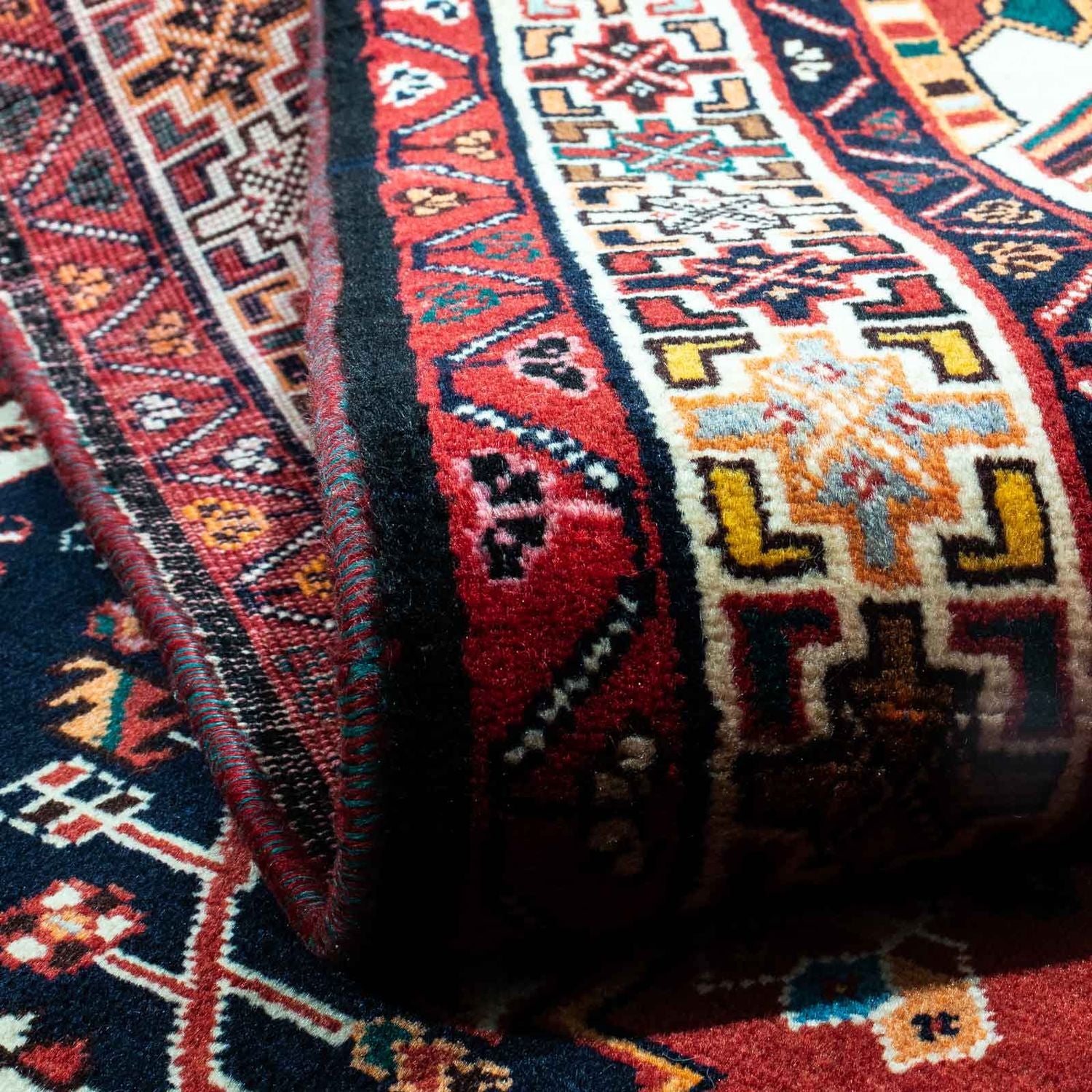 Tapis persan - Nomadic - 268 x 170 cm - bleu foncé