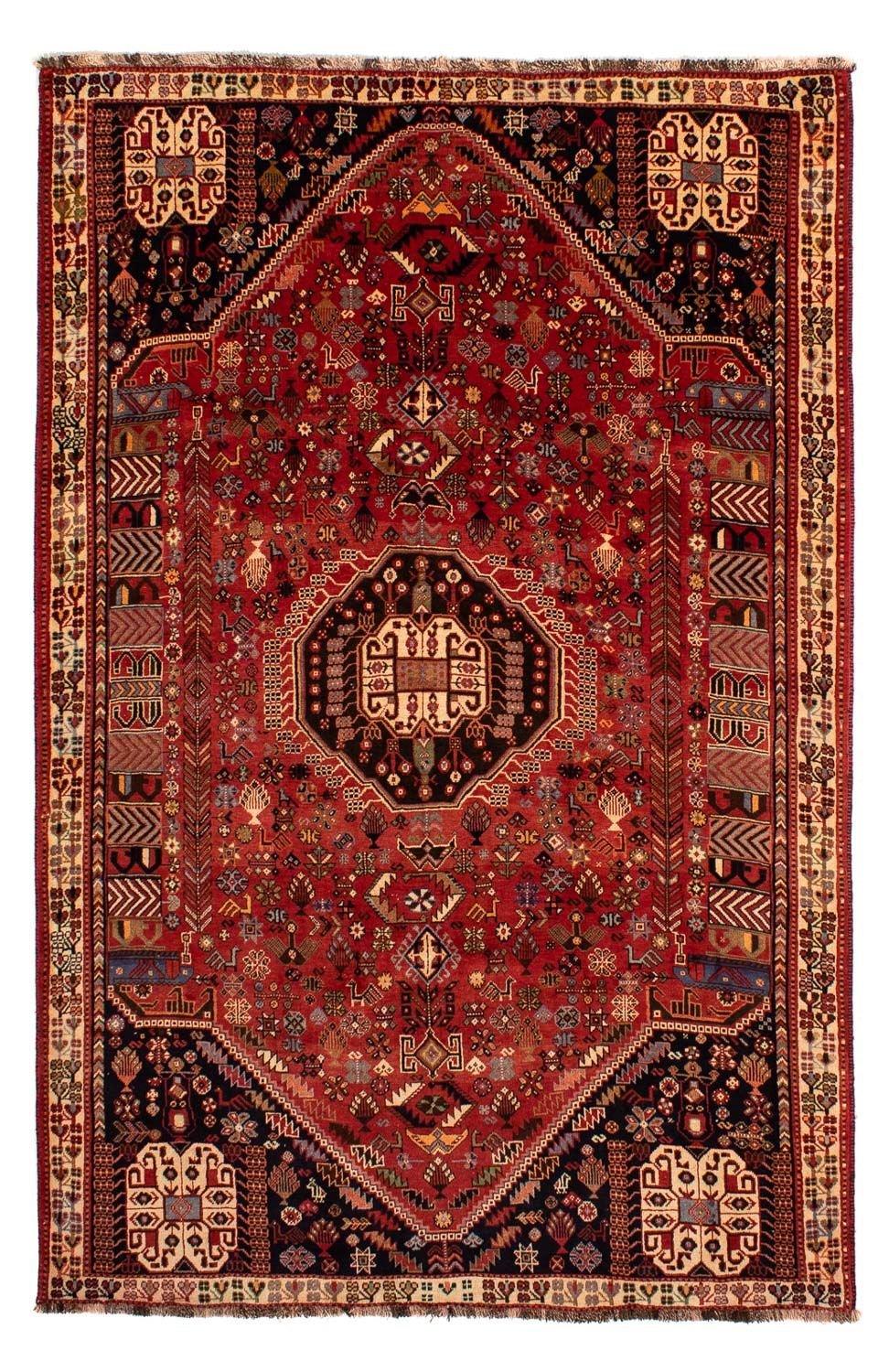 Tapis persan - Nomadic - 290 x 184 cm - rouge foncé