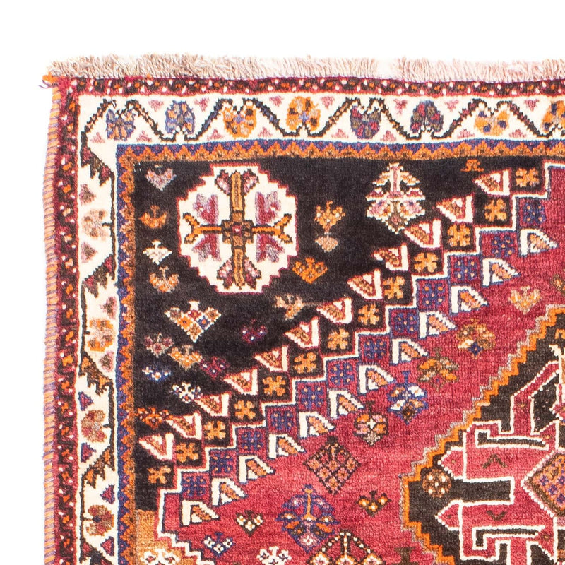 Tapis persan - Nomadic - 160 x 109 cm - rouge foncé