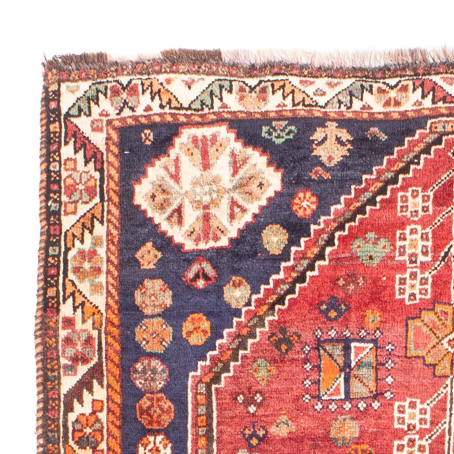 Tapis persan - Nomadic - 157 x 106 cm - rouge foncé