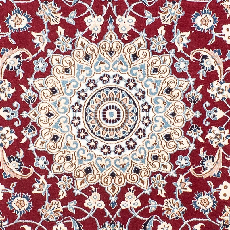 Tapis persan - Nain - Royal carré  - 160 x 155 cm - rouge foncé