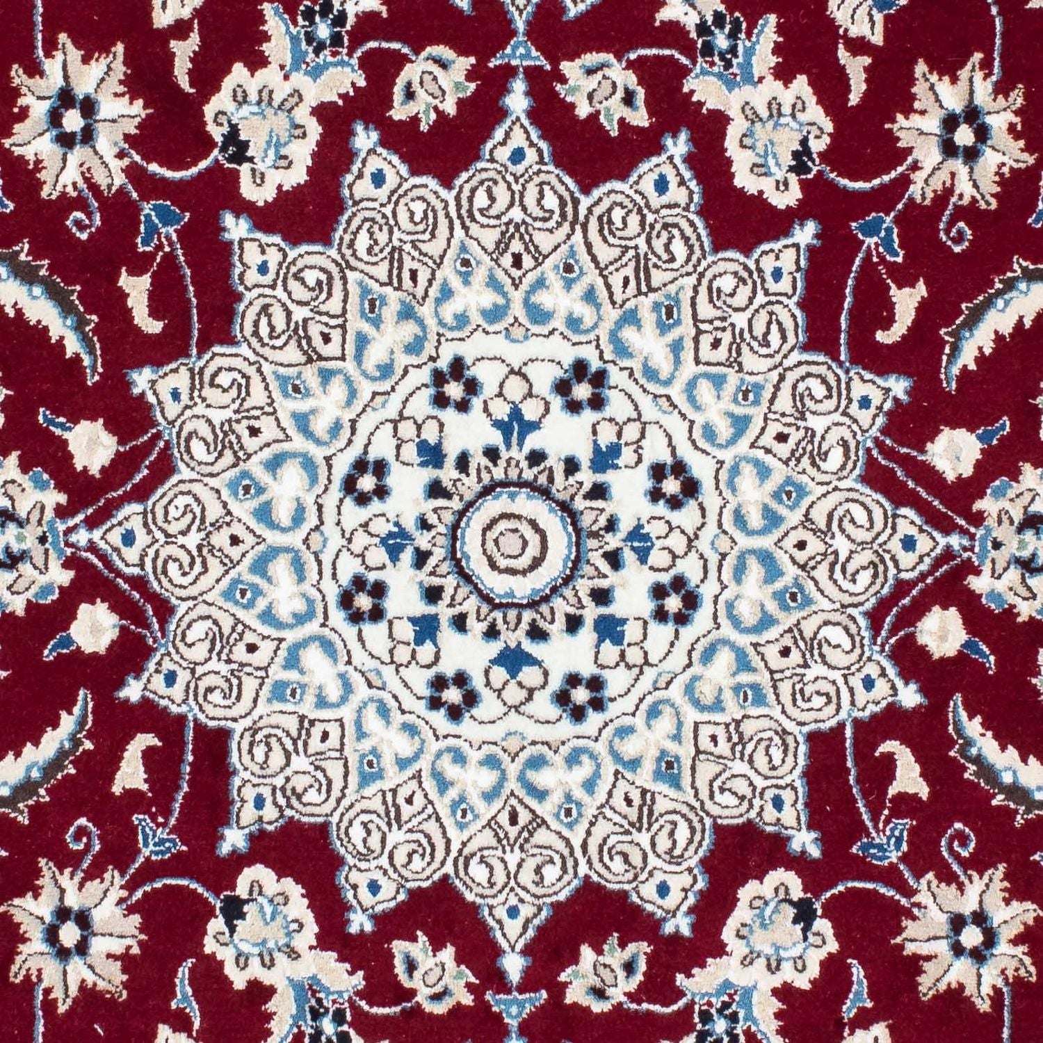 Tapis persan - Nain - Royal - 169 x 110 cm - rouge foncé