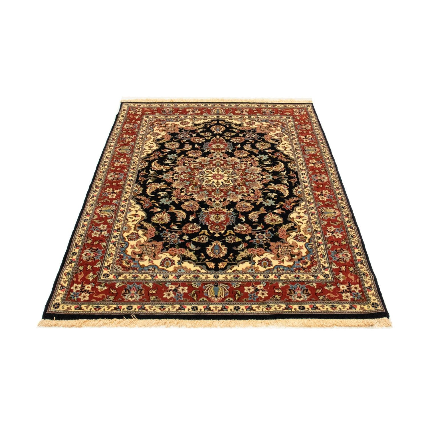 Tapis persan - Ghom - 149 x 102 cm - noir