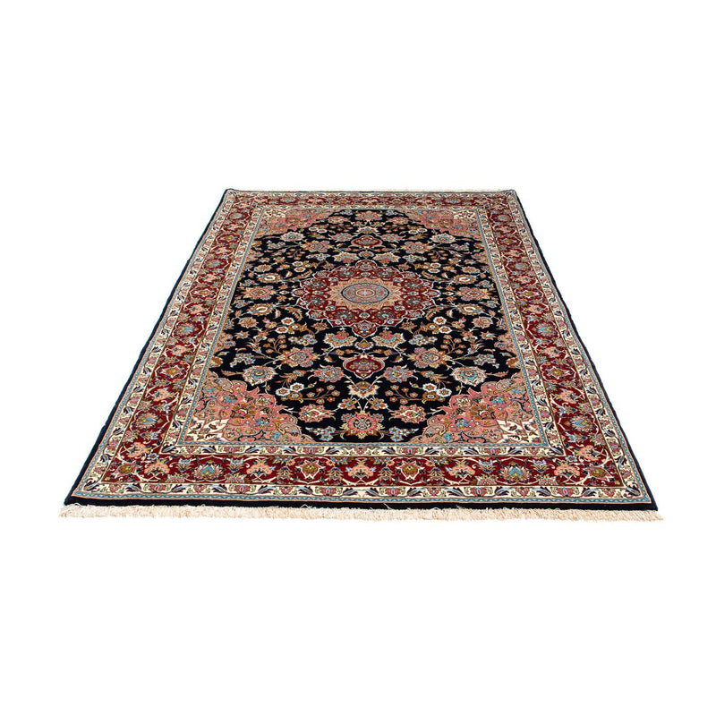 Tapis persan - Ghom - 212 x 140 cm - bleu foncé