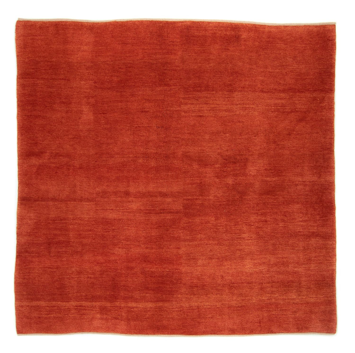 Tapis Gabbeh - Persan carré  - 244 x 242 cm - rouge