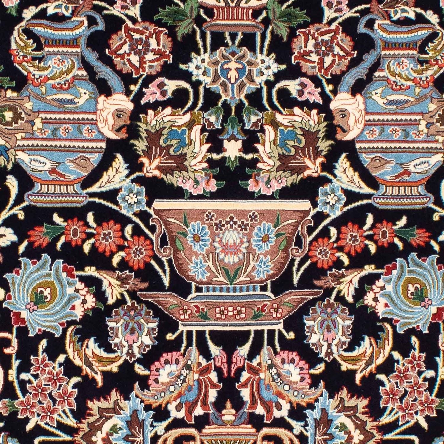 Tapis persan - Classique - 228 x 142 cm - bleu foncé