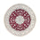 Tapis persan - Nain ronde  - 240 x 240 cm - rouge foncé