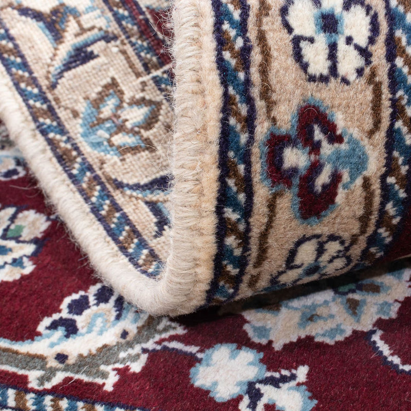 Tapis persan - Nain - 135 x 88 cm - rouge foncé