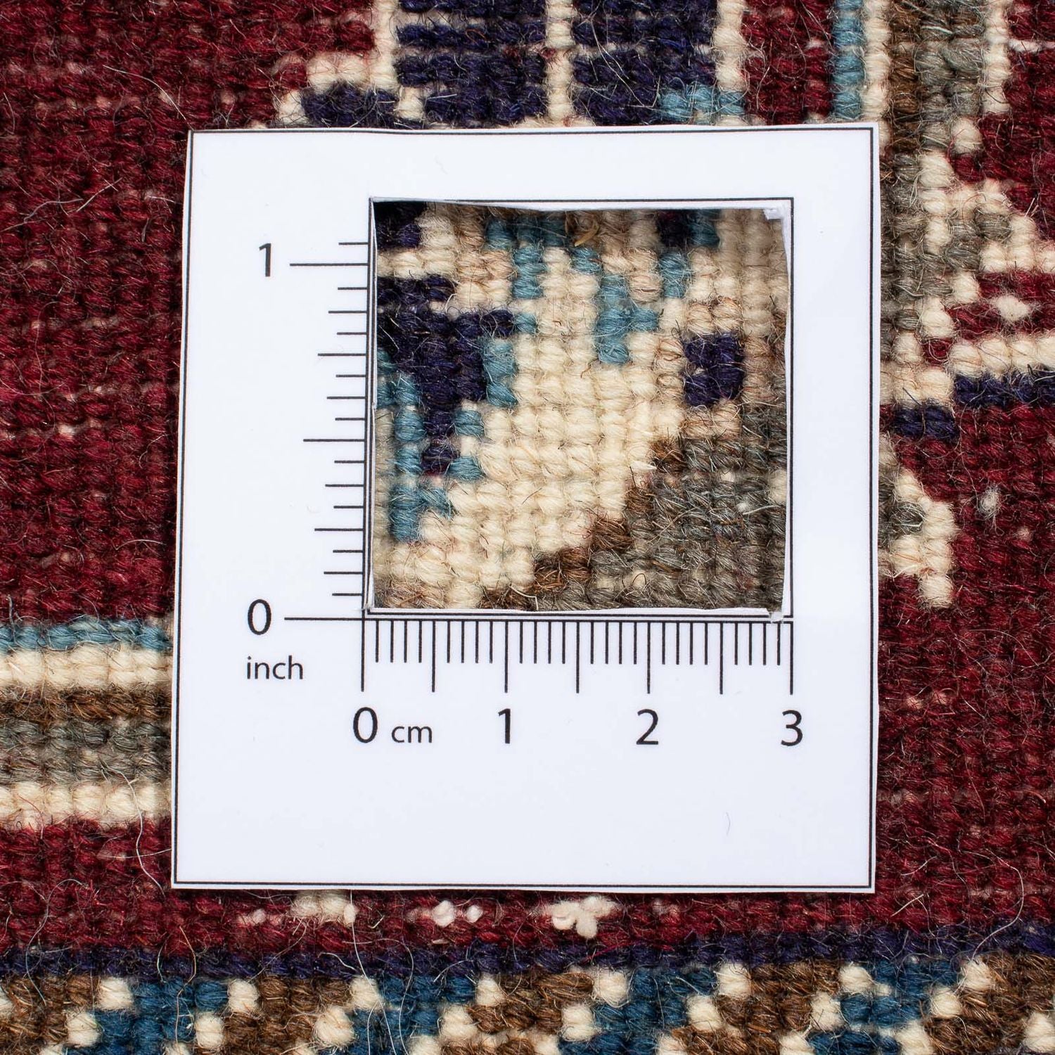 Tapis persan - Nain - 135 x 88 cm - rouge foncé