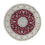 Tapis persan - Nain ronde  - 252 x 252 cm - rouge foncé
