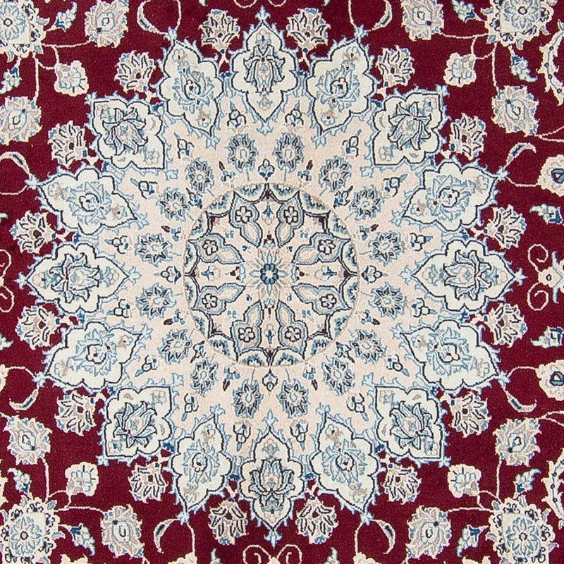 Tapis persan - Nain ronde  - 295 x 295 cm - rouge foncé
