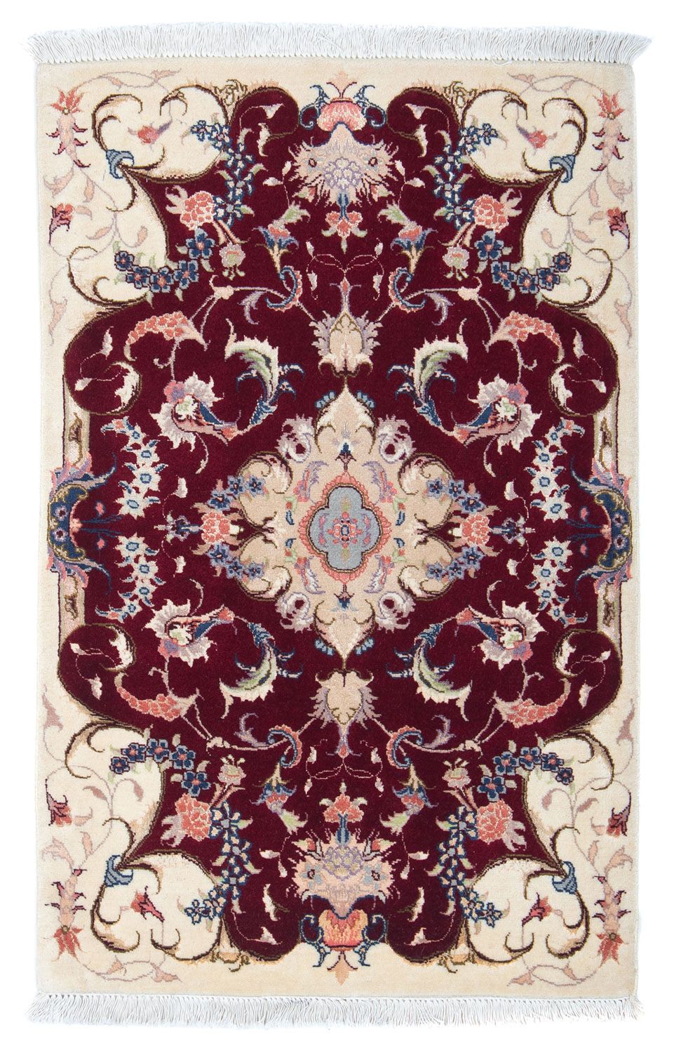 Perserteppich - Täbriz - Royal 90 x 60 cm - dunkelrot