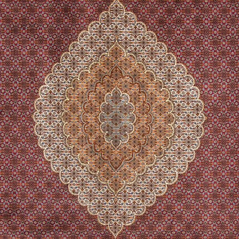 Tapis persan - Tabriz - 346 x 253 cm - rouge foncé