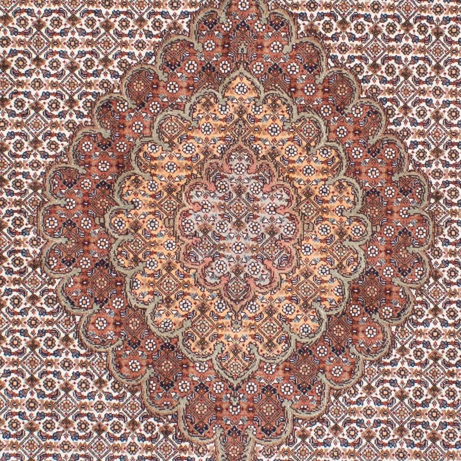 Tapis persan - Tabriz - 198 x 152 cm - marron clair