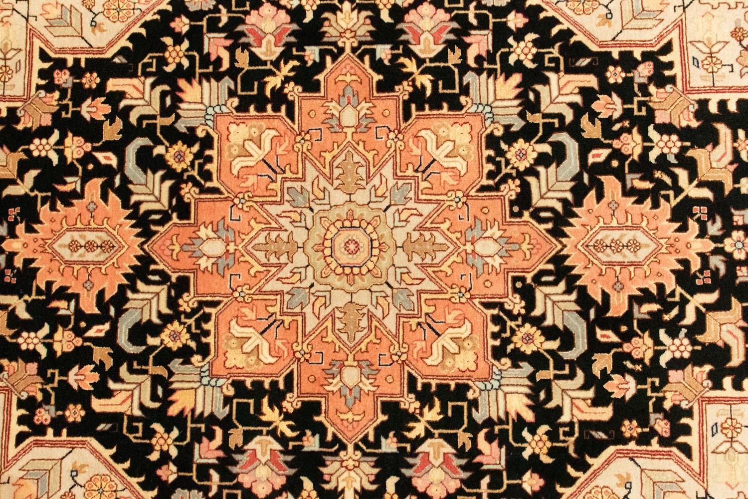 Tapis persan - Tabriz - Royal - 153 x 100 cm - bleu foncé