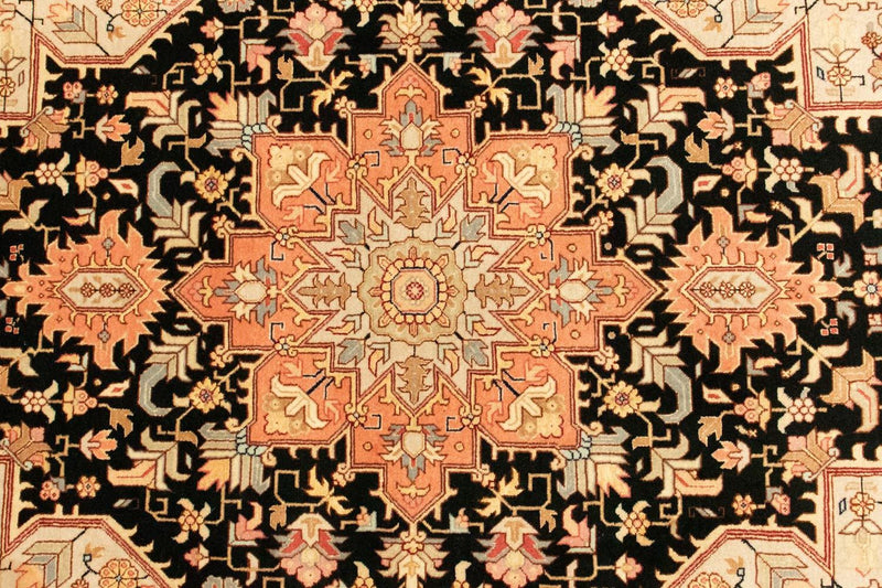Tapis persan - Tabriz - Royal - 153 x 100 cm - bleu foncé