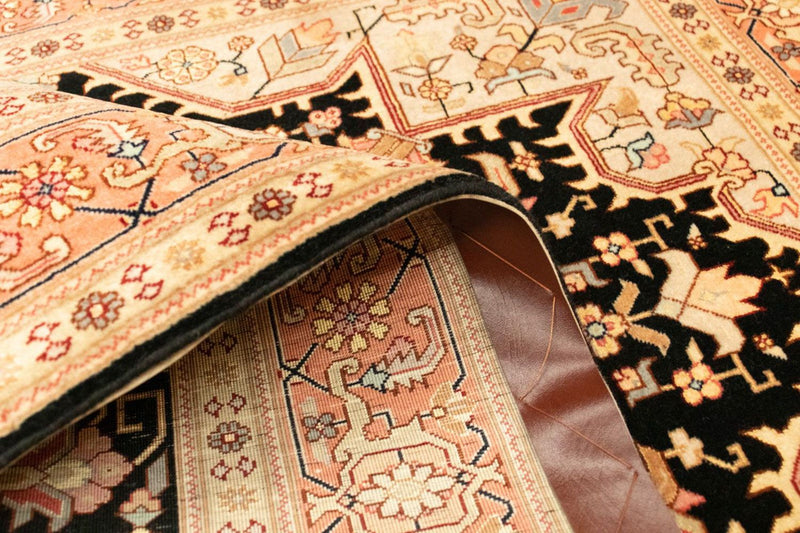 Tapis persan - Tabriz - Royal - 153 x 100 cm - bleu foncé