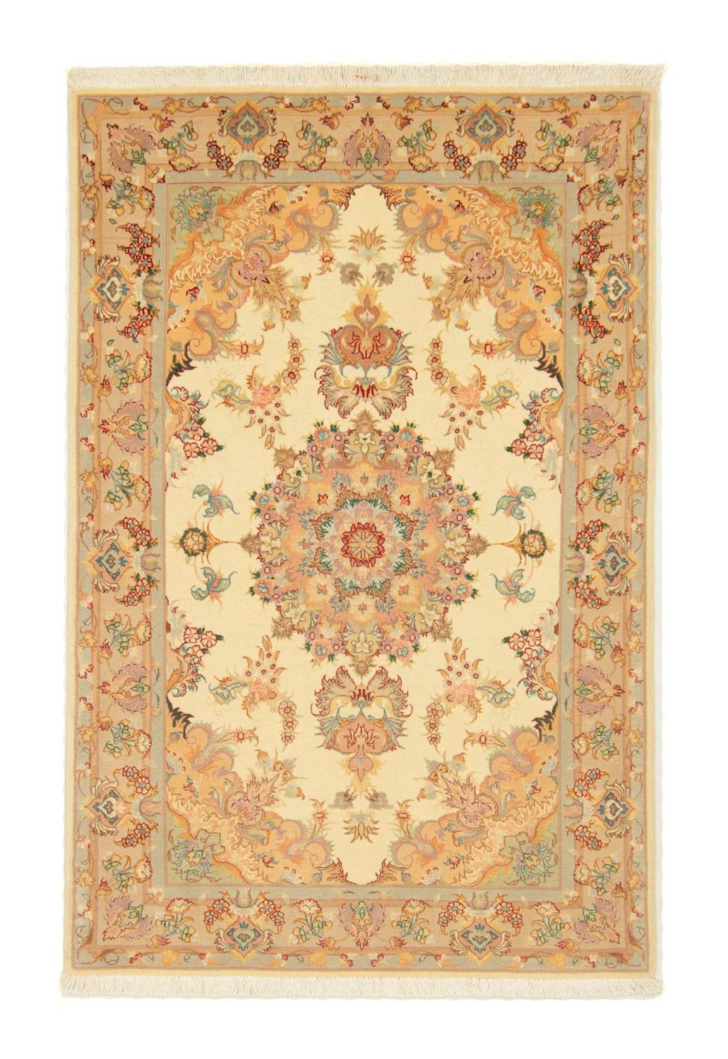 Tapis persan - Tabriz - Royal - 154 x 100 cm - beige