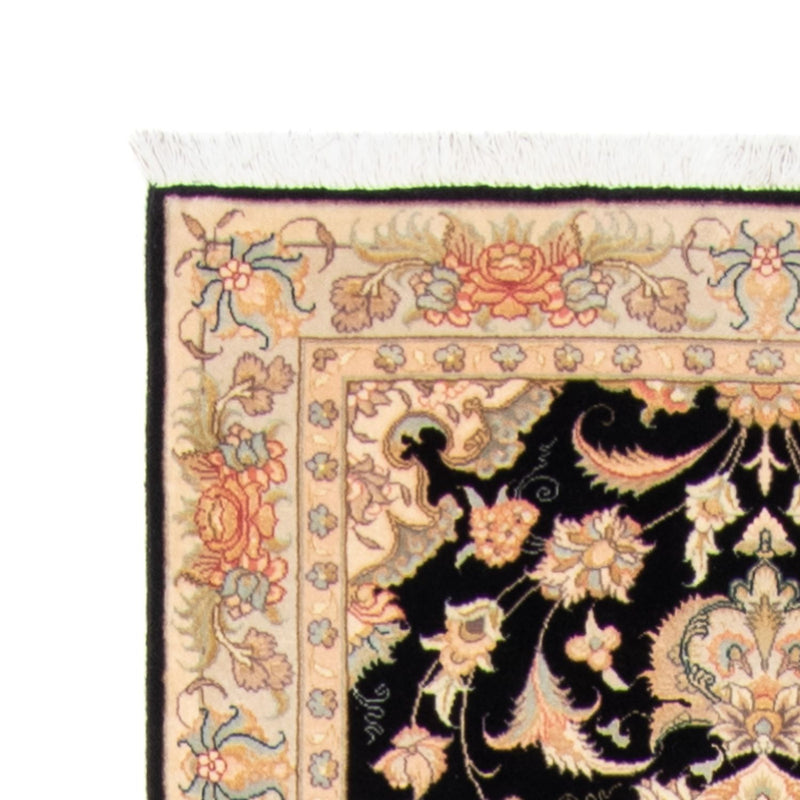 Tapis de couloir Tapis persan - Tabriz - Royal - 417 x 87 cm - bleu foncé