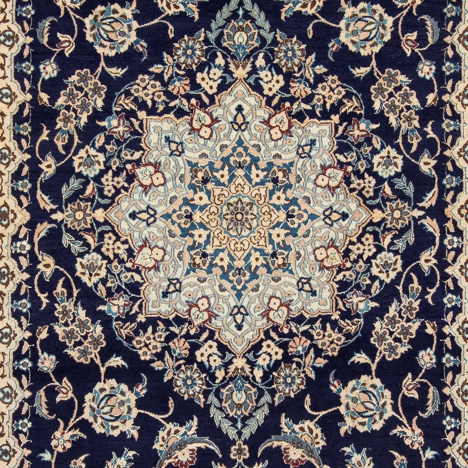 Tapis persan - Nain - Royal - 308 x 197 cm - bleu foncé