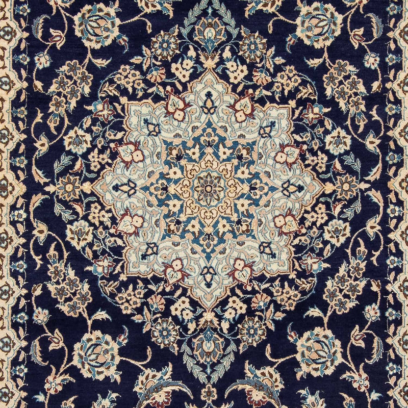 Tapis persan - Nain - Royal - 308 x 197 cm - bleu foncé