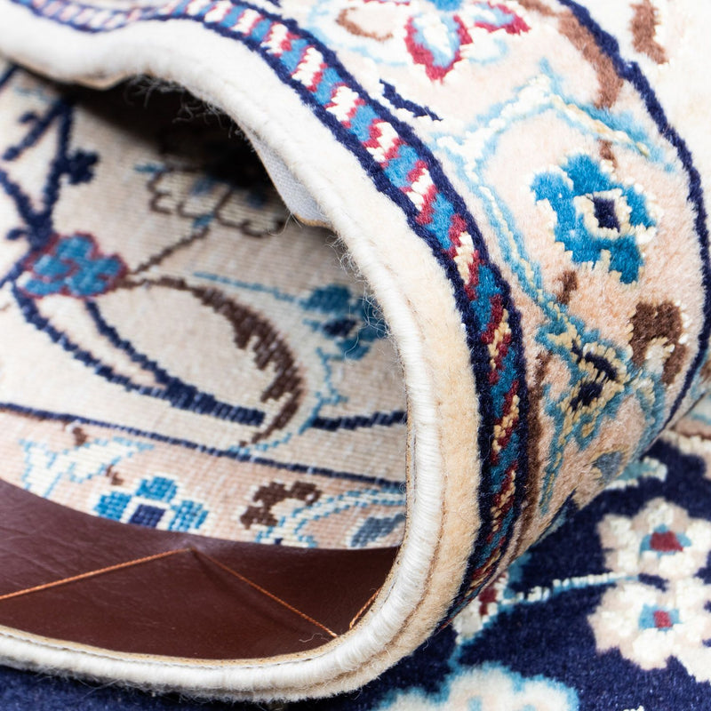 Tapis persan - Nain - Royal - 308 x 197 cm - bleu foncé