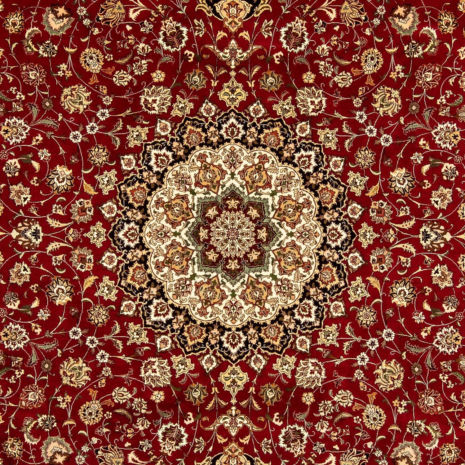 Tapis persan - Tabriz - Royal - 354 x 252 cm - rouge foncé