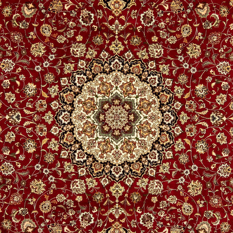 Tapis persan - Tabriz - Royal - 354 x 252 cm - rouge foncé