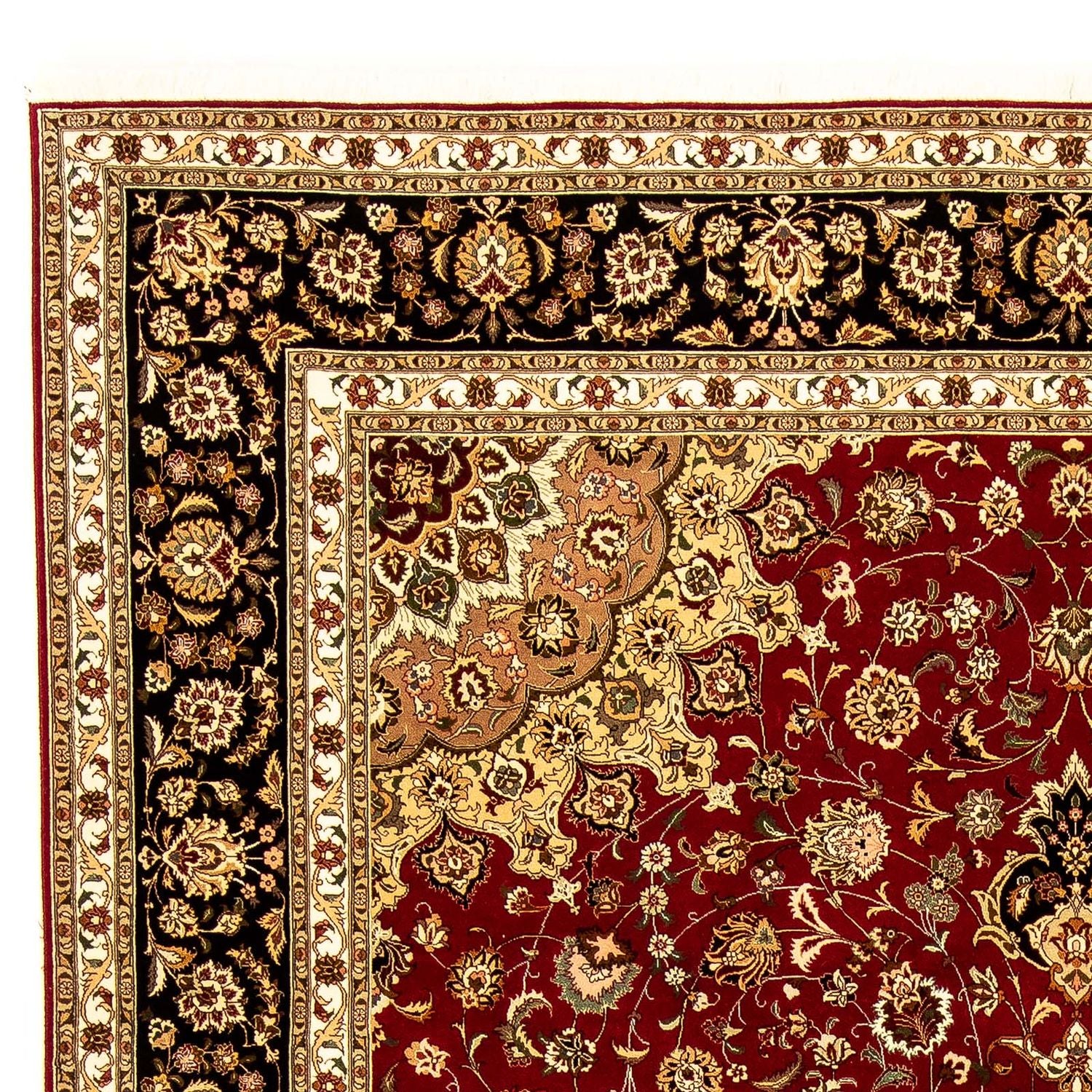 Tapis persan - Tabriz - Royal - 354 x 252 cm - rouge foncé