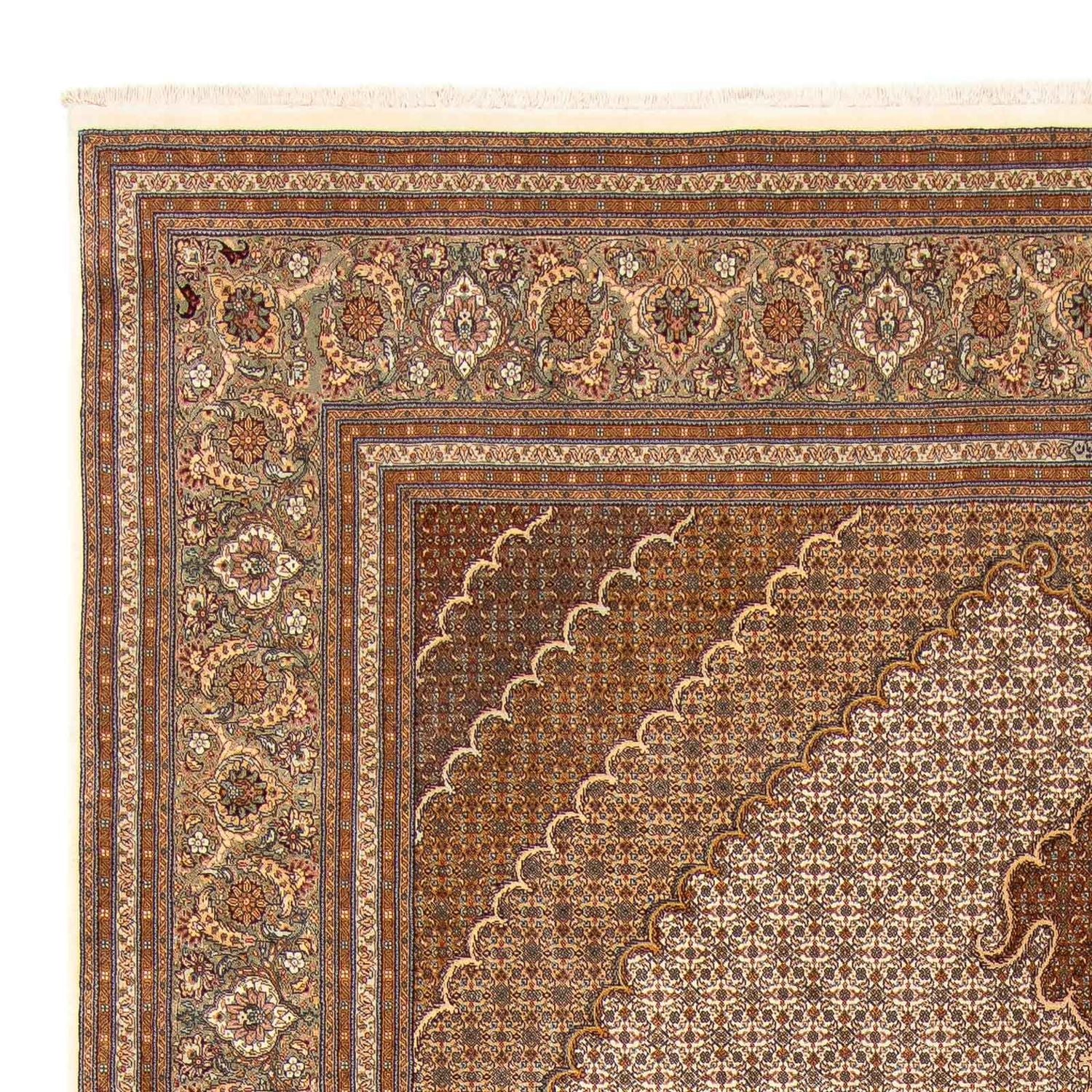 Tapis persan - Tabriz - 360 x 249 cm - marron clair