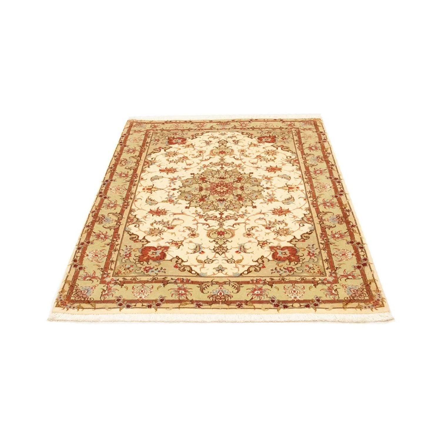 Tapis persan - Tabriz - Royal - 143 x 103 cm - beige