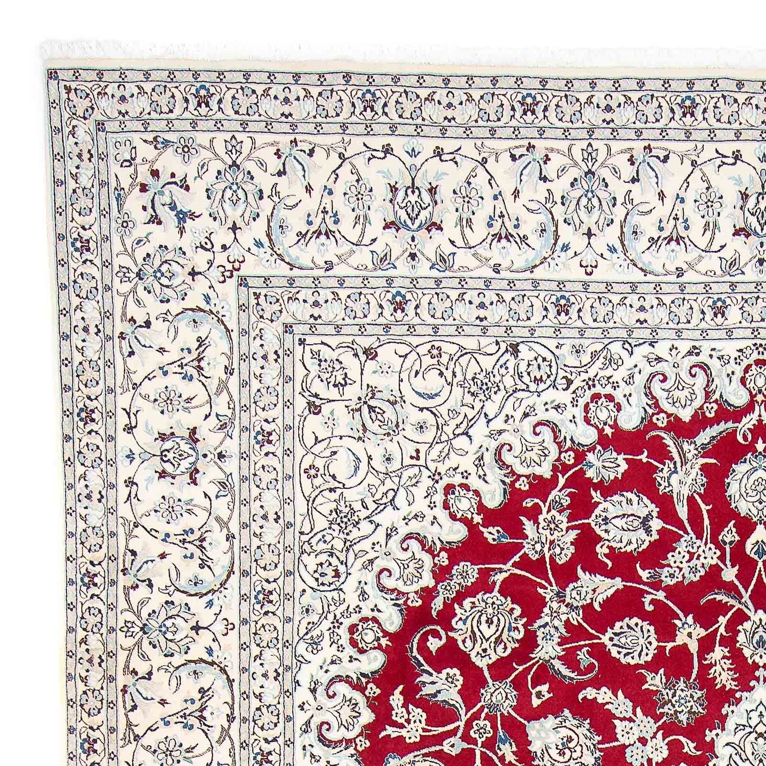 Tapis persan - Nain - Royal - 411 x 295 cm - rouge